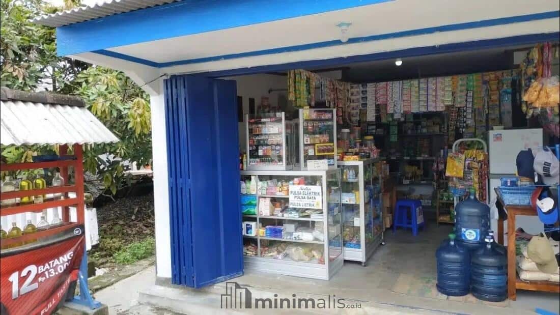 bentuk warung sembako sederhana