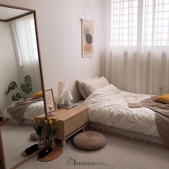 desain kamar tidur minimalis tanpa ranjang