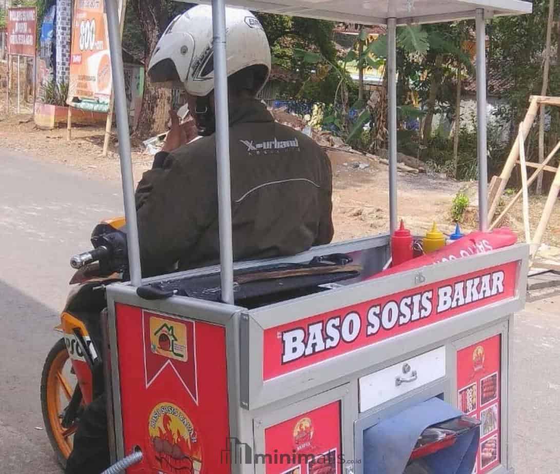 gerobak bakso bakar motor