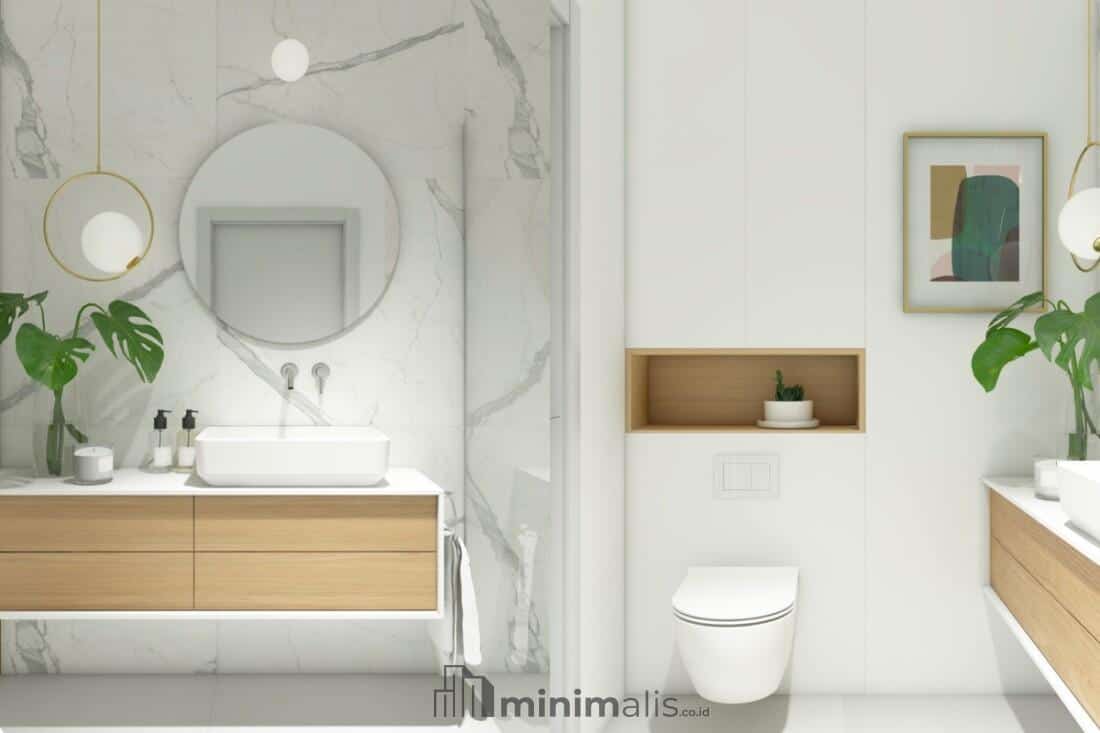 kamar mandi minimalis elegan