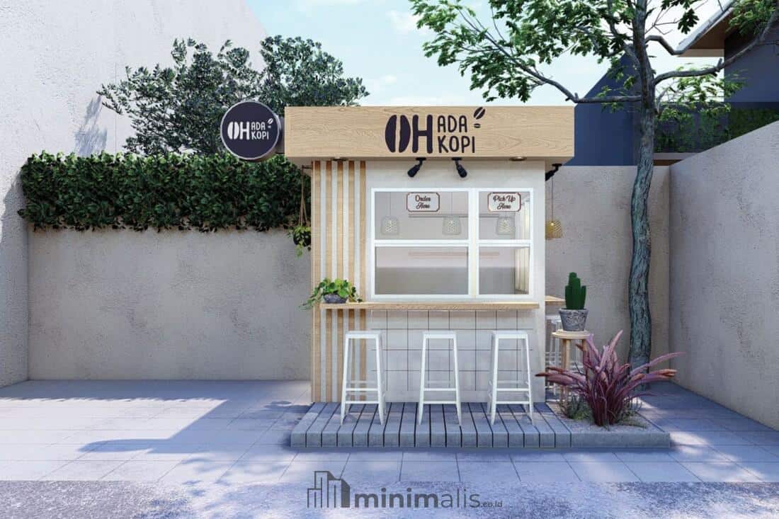 kedai minimalis outdoor