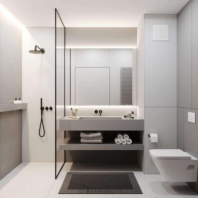 keramik kamar mandi minimalis modern