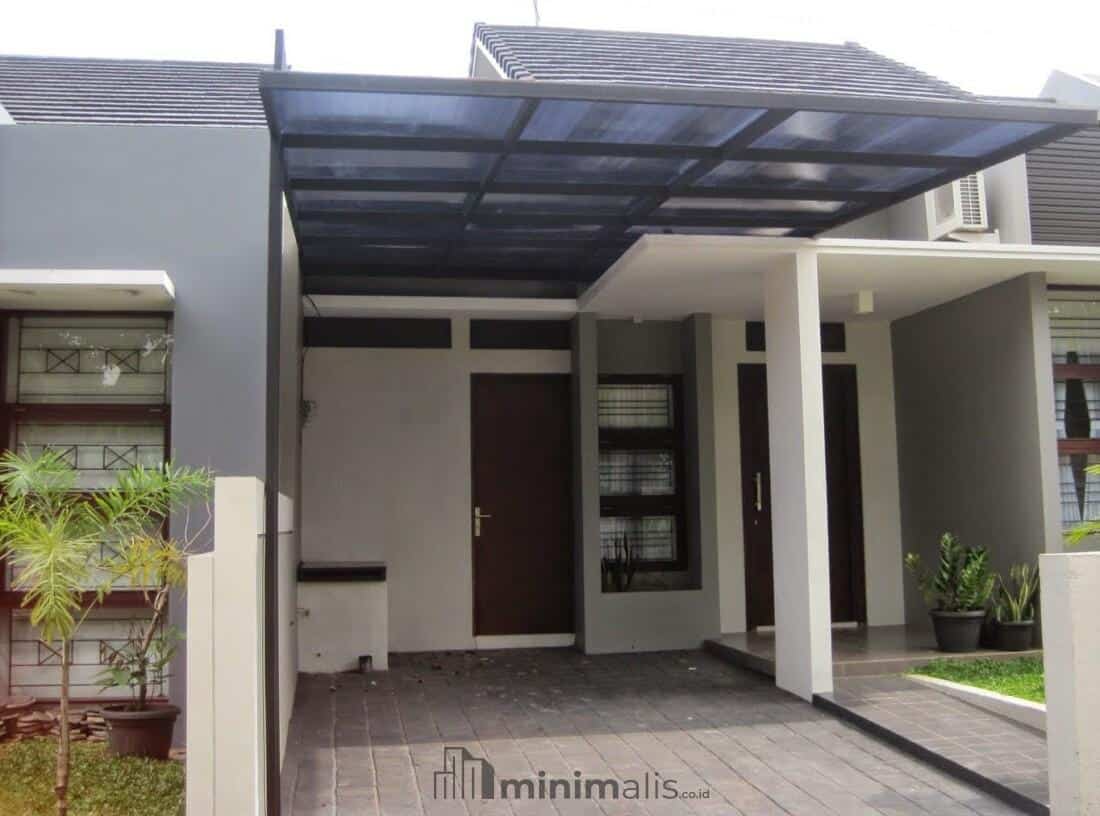 model tiang kanopi minimalis beton