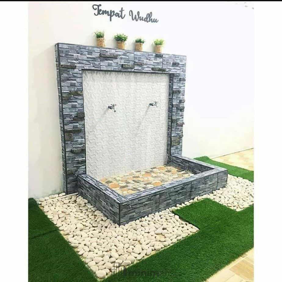 tempat wudhu dan marmer