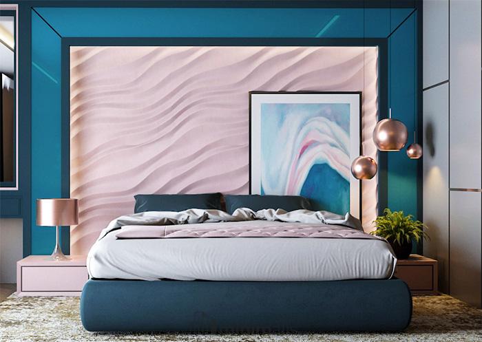 Cat Kamar 2 Warna Pink dan Biru