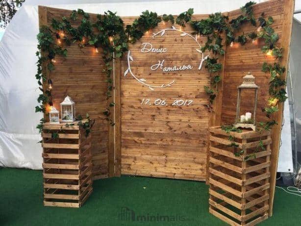 Dekorasi Photobooth Rustic