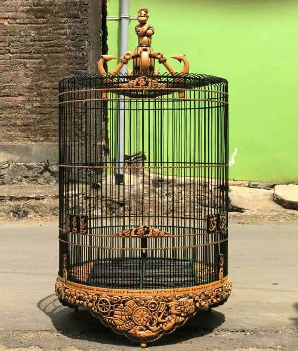 Sangkar Burung Kecil Ukiran