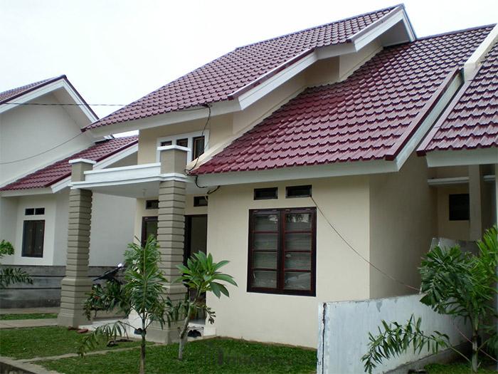 Warna Lisplang Rumah Atap Merah