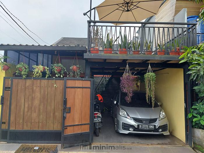 dak garasi rumah minimalis