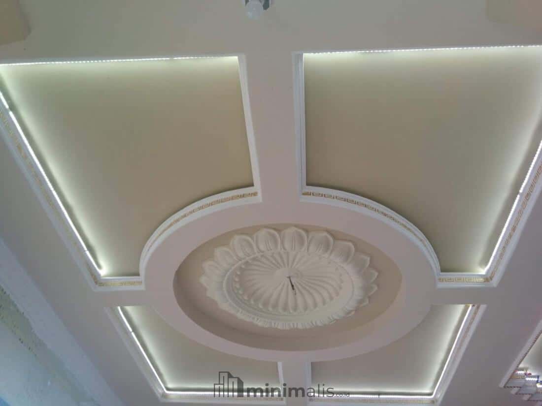 gypsum motif bunga