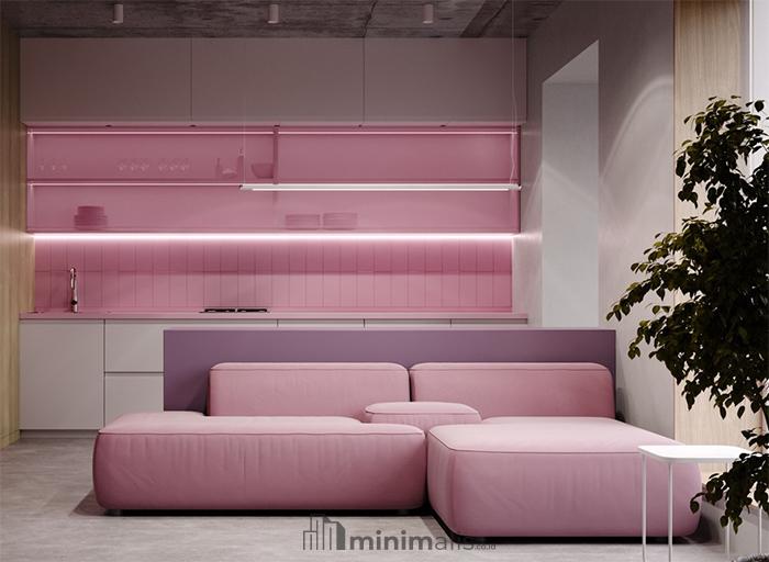 Sofa Warna Ungu Muda