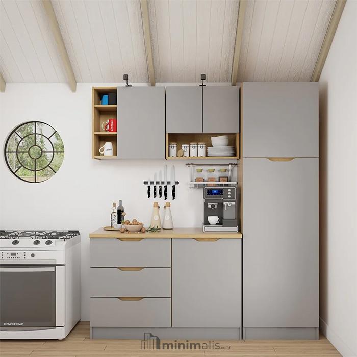 desain lemari dapur minimalis