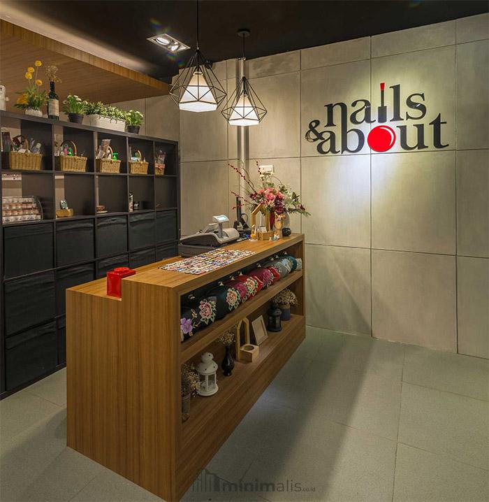 meja kasir untuk salon