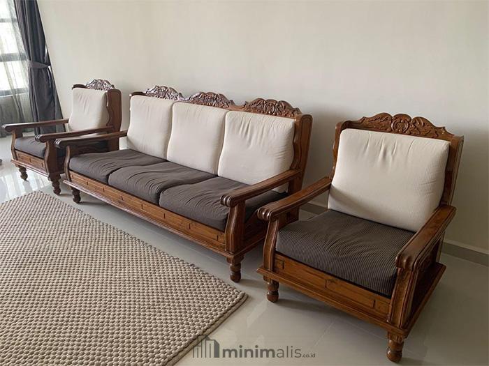 desain sofa kayu jati