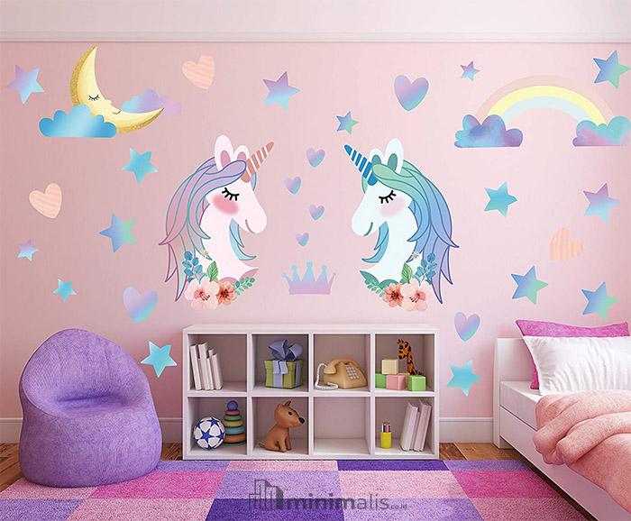 kamar anak perempuan unicorn