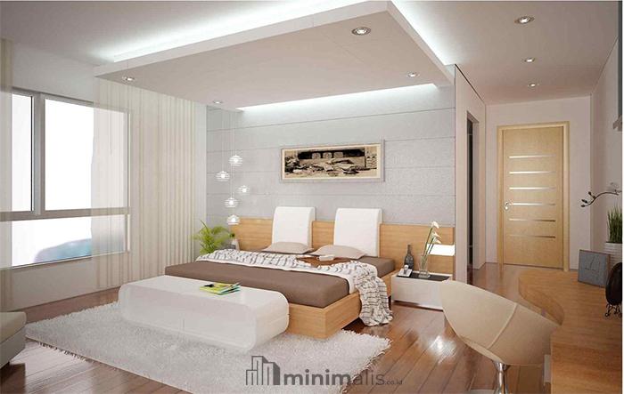 plafon gypsum minimalis kamar tidur