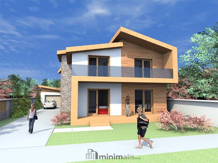 desain atap rumah 2 lantai