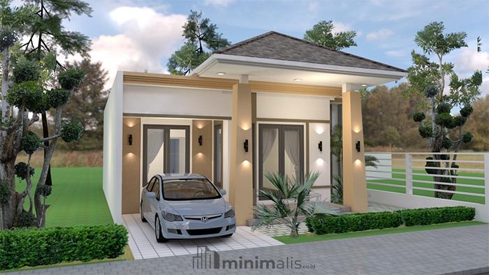 desain eksterior rumah 1 lantai