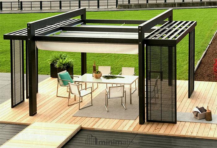 gazebo minimalis dari besi