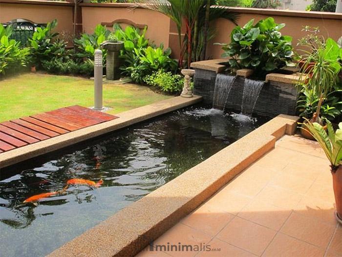 kolam ikan belakang rumah