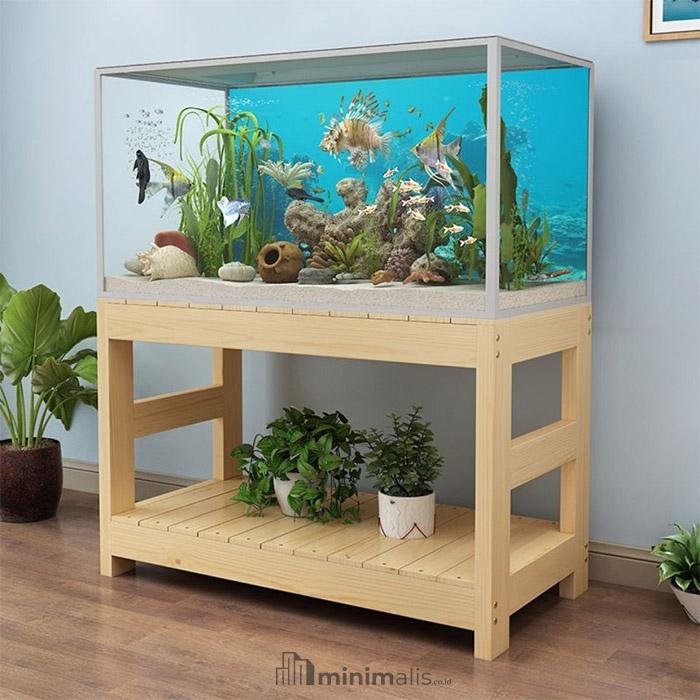 meja aquarium minimalis hpl