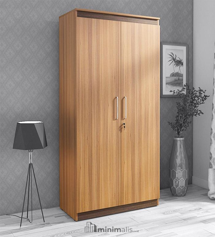 desain lemari pakaian 2 pintu modern