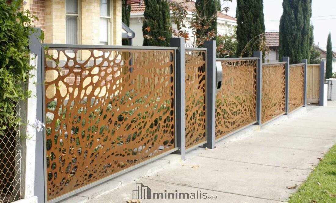gambar pagar besi depan rumah