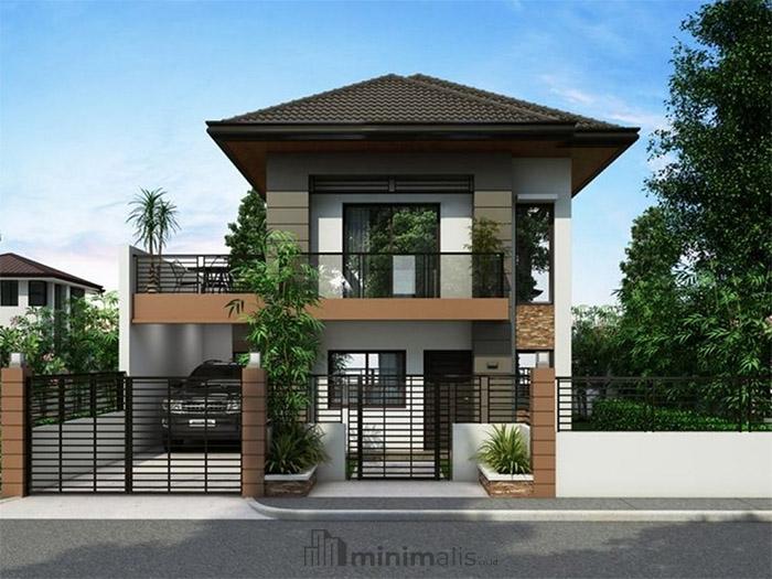 gambar rumah 2 lantai modern