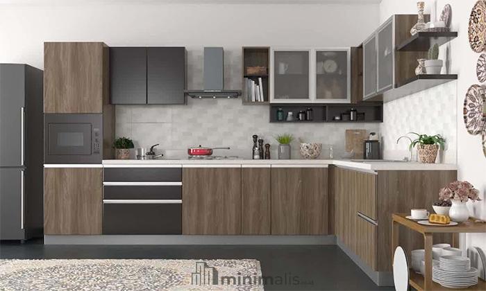 model kitchen set letter l