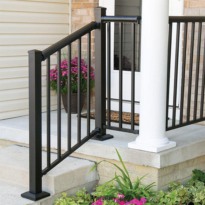 railing tangga minimalis unik aluminium