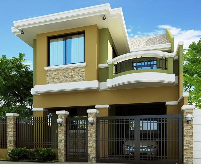 rumah minimalis 2 lantai modern type 45