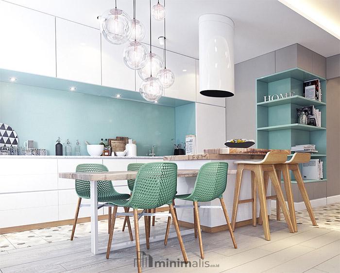warna dapur cantik minimalis