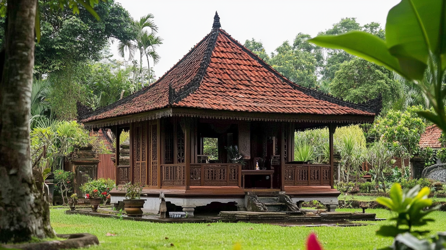 Menghadirkan Pesona Joglo di Taman Minimalis Anda